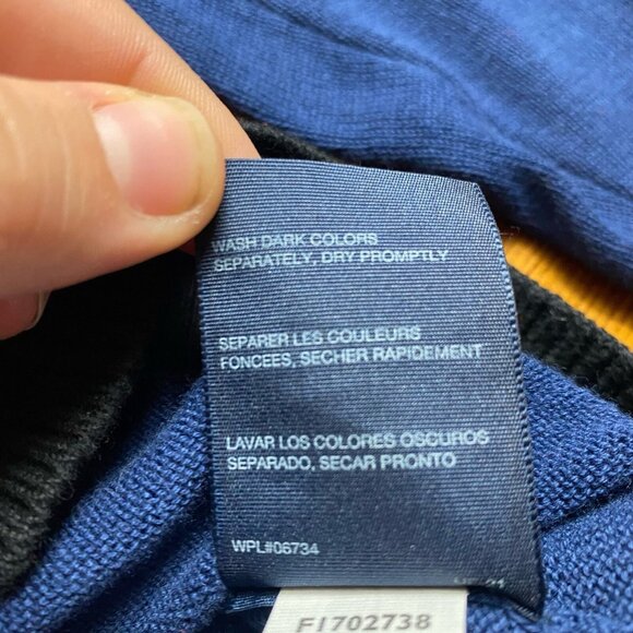 Tommy Hilfiger Girls blue black button up cardigan blue black size 18 - Picture 6 of 9